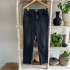 Madewell Cruiser Straight Jean in Black Wash (29)